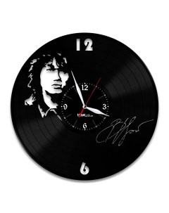 Часы из виниловой пластинки В Цой (c) vinyllab