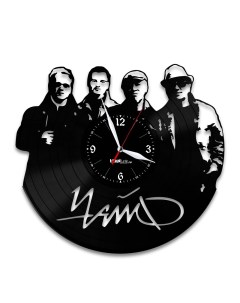 Часы из виниловой пластинки Чайф (c) vinyllab