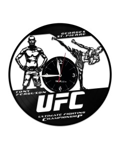 Часы из виниловой пластинки UFC (c) vinyllab