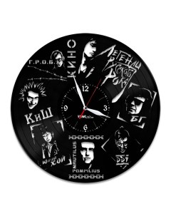 Часы из виниловой пластинки Легенды Рока (c) vinyllab
