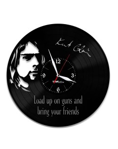Часы из виниловой пластинки Nirvana (c) vinyllab