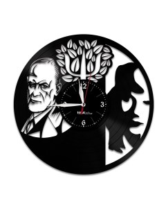 Часы из виниловой пластинки Психология (c) vinyllab