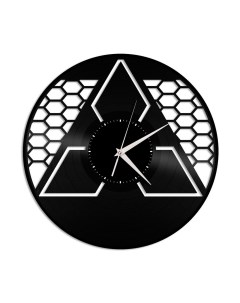 Часы из виниловой пластинки Mitsubishi (c) vinyllab