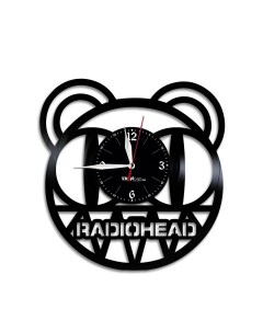 Часы из виниловой пластинки Radiohead (c) vinyllab