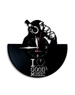 Часы из виниловой пластинки Good Music (c) vinyllab