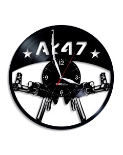 Часы из виниловой пластинки AK 47 (c) vinyllab