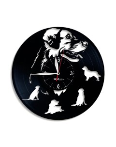 Часы из виниловой пластинки Лабрадор (c) vinyllab