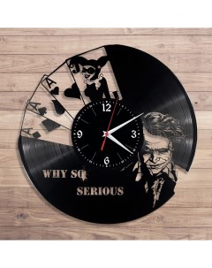 Часы из виниловой пластинки Joker (c) vinyllab