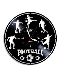 Часы из виниловой пластинки Футбол (c) vinyllab