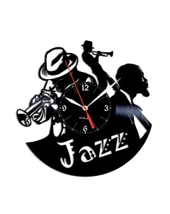 Часы из виниловой пластинки Jazz (c) vinyllab