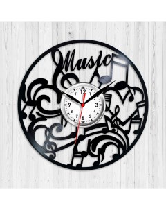 Часы из виниловой пластинки Music (c) vinyllab