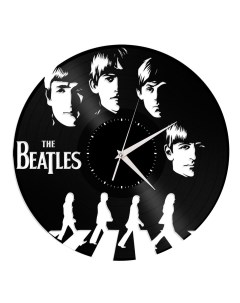 Часы из виниловой пластинки Beatles (c) vinyllab