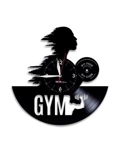 Часы из виниловой пластинки Gym (c) vinyllab