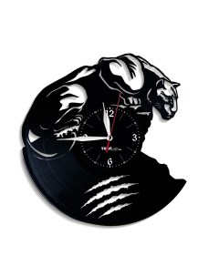 Часы из виниловой пластинки Пантера (c) vinyllab