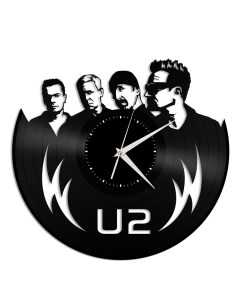 Часы из виниловой пластинки U2 (c) vinyllab