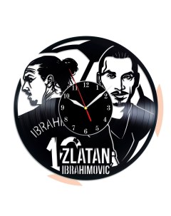 Часы из виниловой пластинки Златан Ибрагимович (c) vinyllab