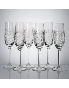 Набор бокалов для шампанского 160 гр 6 шт 8560 1000 95 Неман