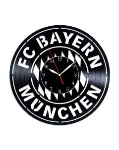 Часы из виниловой пластинки ФК Бавария (c) vinyllab