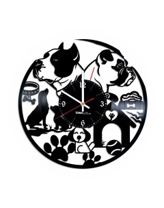 Часы из виниловой пластинки Dogs (c) vinyllab