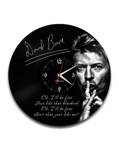 Часы из виниловой пластинки Дэвид Боуи (c) vinyllab
