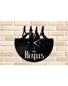 Часы из виниловой пластинки The Beatles (c) vinyllab