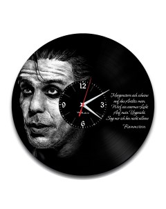 Часы из виниловой пластинки Тилль Линдеманн (c) vinyllab