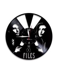 Часы из виниловой пластинки X Files (c) vinyllab