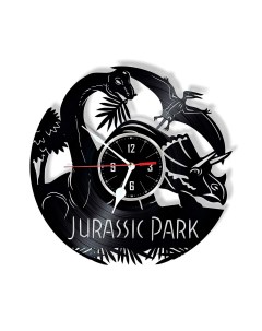 Часы из виниловой пластинки Jurassic Park (c) vinyllab