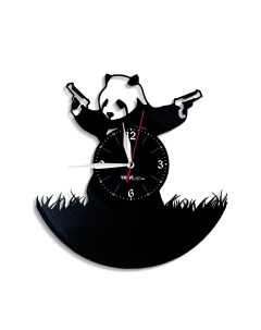 Часы из виниловой пластинки Ганста панда (c) vinyllab
