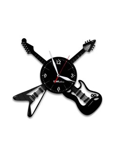 Часы из виниловой пластинки Гитары (c) vinyllab