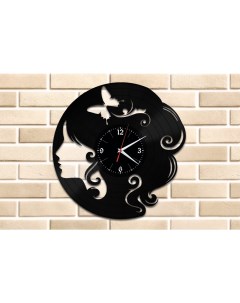 Часы из виниловой пластинки Сказочная прическа (c) vinyllab