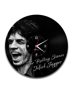 Часы из виниловой пластинки Мик Джаггер (c) vinyllab