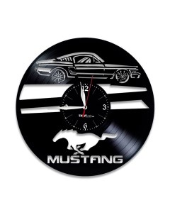 Часы из виниловой пластинки Mustang (c) vinyllab