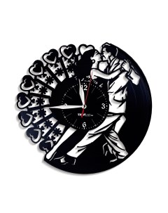 Часы из виниловой пластинки Любовь (c) vinyllab