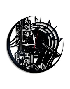 Часы из виниловой пластинки Саксофон (c) vinyllab
