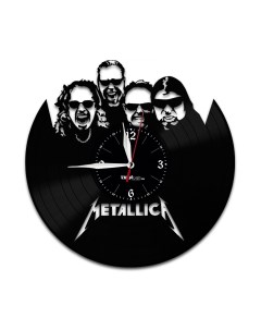 Часы из виниловой пластинки Metallica (c) vinyllab