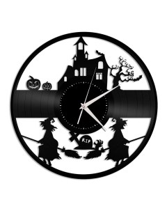 Часы из виниловой пластинки Halloween (c) vinyllab