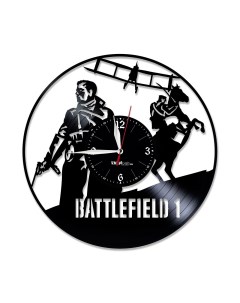 Часы из виниловой пластинки Battlefield 1 (c) vinyllab