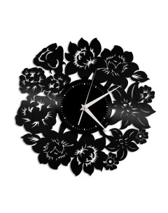 Часы из виниловой пластинки Декоративные (c) vinyllab
