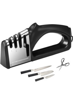 Точилка для ножей и ножниц 4 in 1 Knife механическая 3 этапа Simpleshop