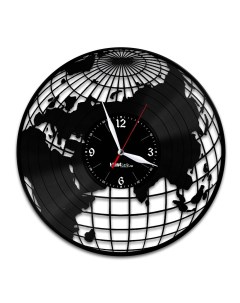 Часы из виниловой пластинки География (c) vinyllab