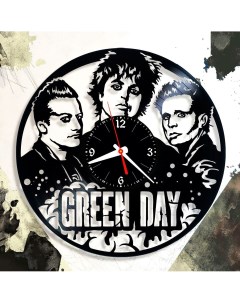 Часы из виниловой пластинки Green Day (c) vinyllab