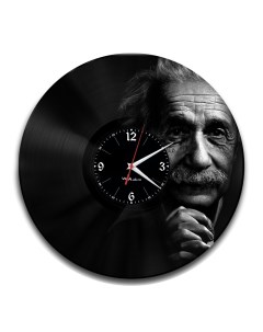 Часы из виниловой пластинки Альберт Эйнштейн (c) vinyllab