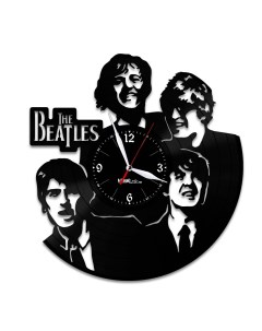 Часы из виниловой пластинки Thе Beatles (c) vinyllab