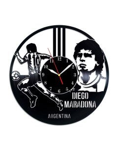 Часы из виниловой пластинки Марадона (c) vinyllab