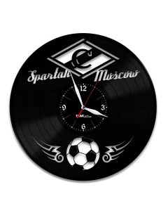 Часы из виниловой пластинки ФК Спартак (c) vinyllab