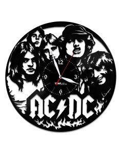 Часы из виниловой пластинки AC DC (c) vinyllab