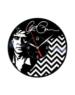 Часы из виниловой пластинки Лицо со шрамом (c) vinyllab