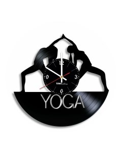 Часы из виниловой пластинки Йога (c) vinyllab