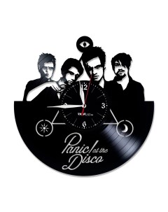 Часы из виниловой пластинки Panic at the Disco (c) vinyllab